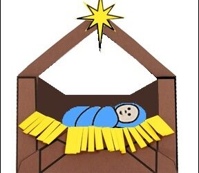 Ieslea din plic - lucru manual