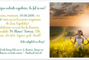 Invitatie 1Iunie - Sarbatoarea copiilor