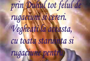 Efeseni 6:8- plansa verset A4