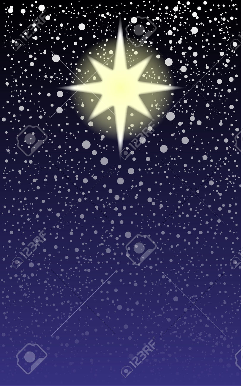 23469187-The-brightest-star-in-the-sky-the-Christmas-star-Stock-Vector