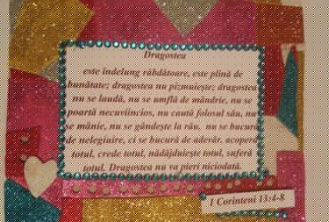 Rama \colaj din ,,hartie'' gumata -lucru manual