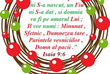 Isaia 9:6 - plansa A3