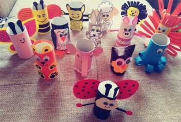 Animalute din tuburi de hartie