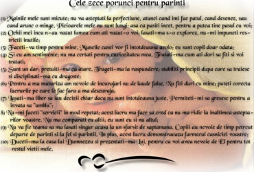 Cele zece porunci pentru parinti...