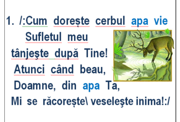 Cum doreşte cerbul apa vie - cântare