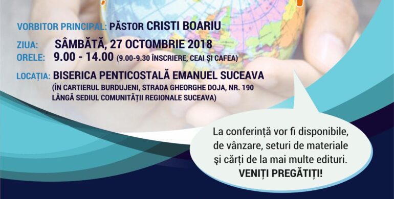 Invitaţie la Conferinţa anuala a învăţătorilor de şcoală duminicală-regionala Suceava