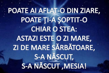 Poate ai aflat-o din ziare