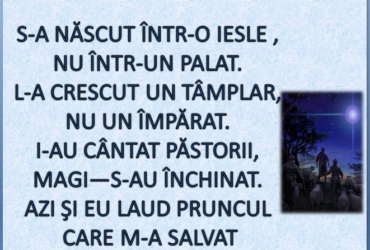 S-a născut într-o iesle