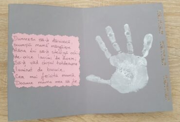 Felicitare 8 Martie- poezie + amprenta