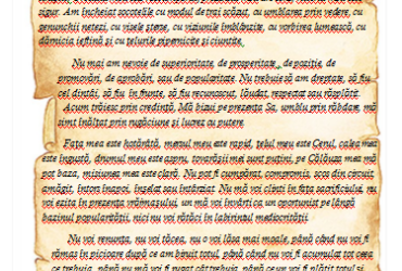 Declarație de credință- un model pentru fiecare învățător