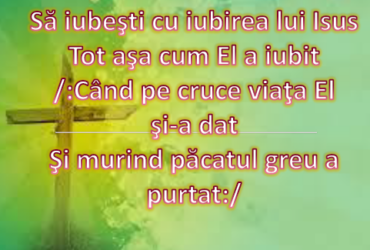 Să iubești cu iubirea lui Isus