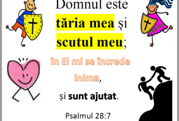 Psalmul 28:7- plansa verset A3