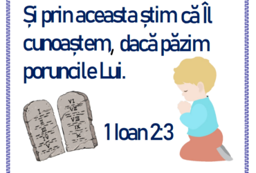 1 Ioana 2:3 - planșă A3