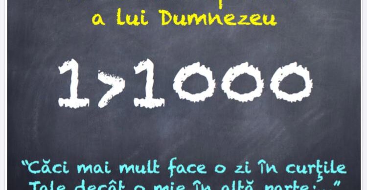O zi în casa Domnului – lecţie din setul Matematica lui Dumnezeu