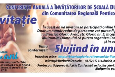 CONFERINŢA ANUALĂ A ÎNVĂŢĂTORILOR DE SCOALĂ DUMINICALĂ-Comunitatea Regională Arad