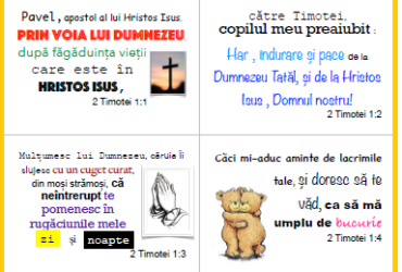 2 Timotei- Capitolele 1-4 (memorare Talantul în Negoţ)