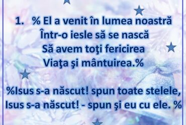 Isus s-a născut - spun toate stelele