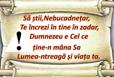 Nebucadneţar şi mândria - (Să ştii, Nebucadneţar!!)