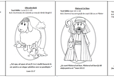 Pildele Domnului Isus -Cărticică de colorat cu versete ( 8 pilde)