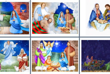 Imagini/planşe- pentru povestirea naşterii Domnului