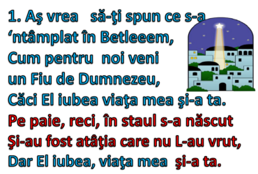 Aș vra să spun ce s-a `ntâmplat în Betleem