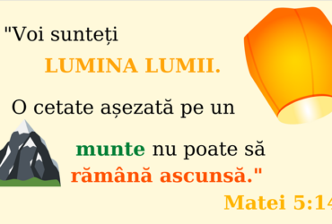 Matei 5:14 - planșă verset