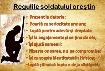 Regulile soldatului creștin - idee de disciplină la adolescenți