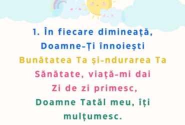 În fiecare dimineață – planșe cântare
