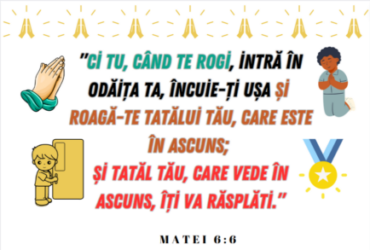 Matei 6:6 – planșă verset