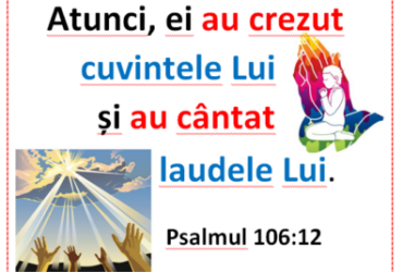 Psalmul 106: 12