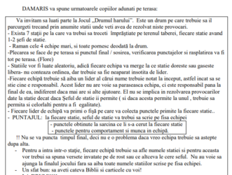 Jocul mare cu traseu ,, DRUMUL HARULUI,,